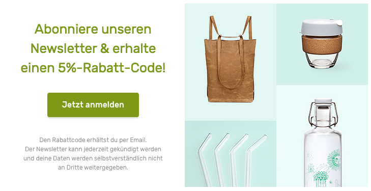 Newsletter anmelden und Avocadostore Gutschein sichern